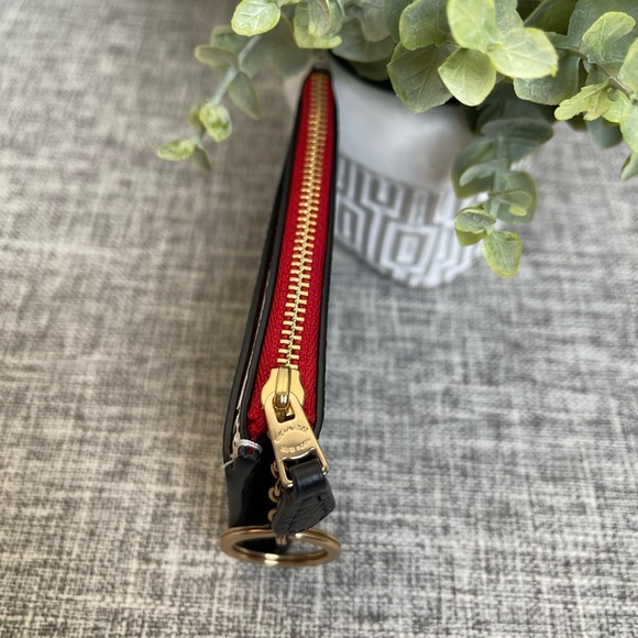 $69(NEW) Coach Disney Mickey Mouse X Keith Haring Mini Skinny ID Case Card - Picture 2 of 12